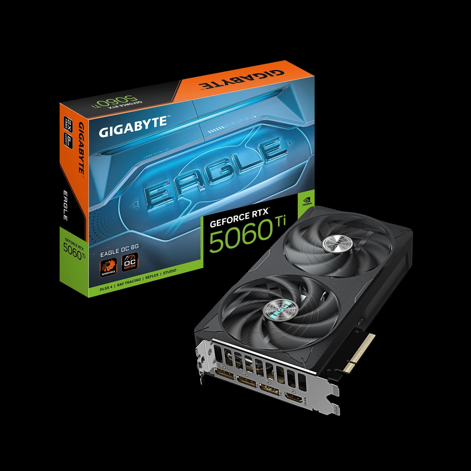 Placa de Video GIGABYTE NVIDIA GeForce RTX 5060 Ti EAGLE OC 8G · Gigabyte