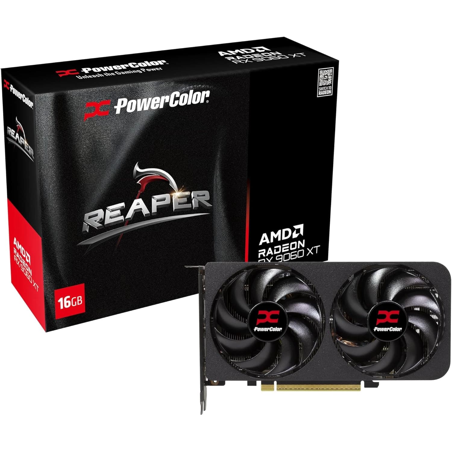 Placa de Video Powercolor Reaper AMD Radeon RX 9060 XT 16GB GDDR6 · POWERCOLOR