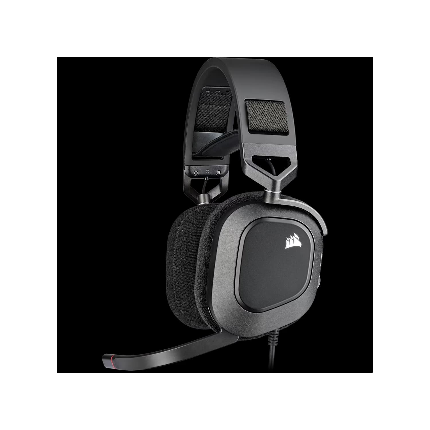 Auricular gaming cableado Corsair HS80 RGB USB, carbón · Corsair