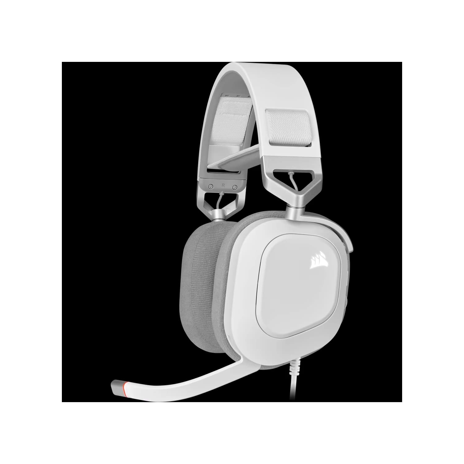 Auricular gaming cableado Corsair HS80 RGB USB, blanco · Corsair
