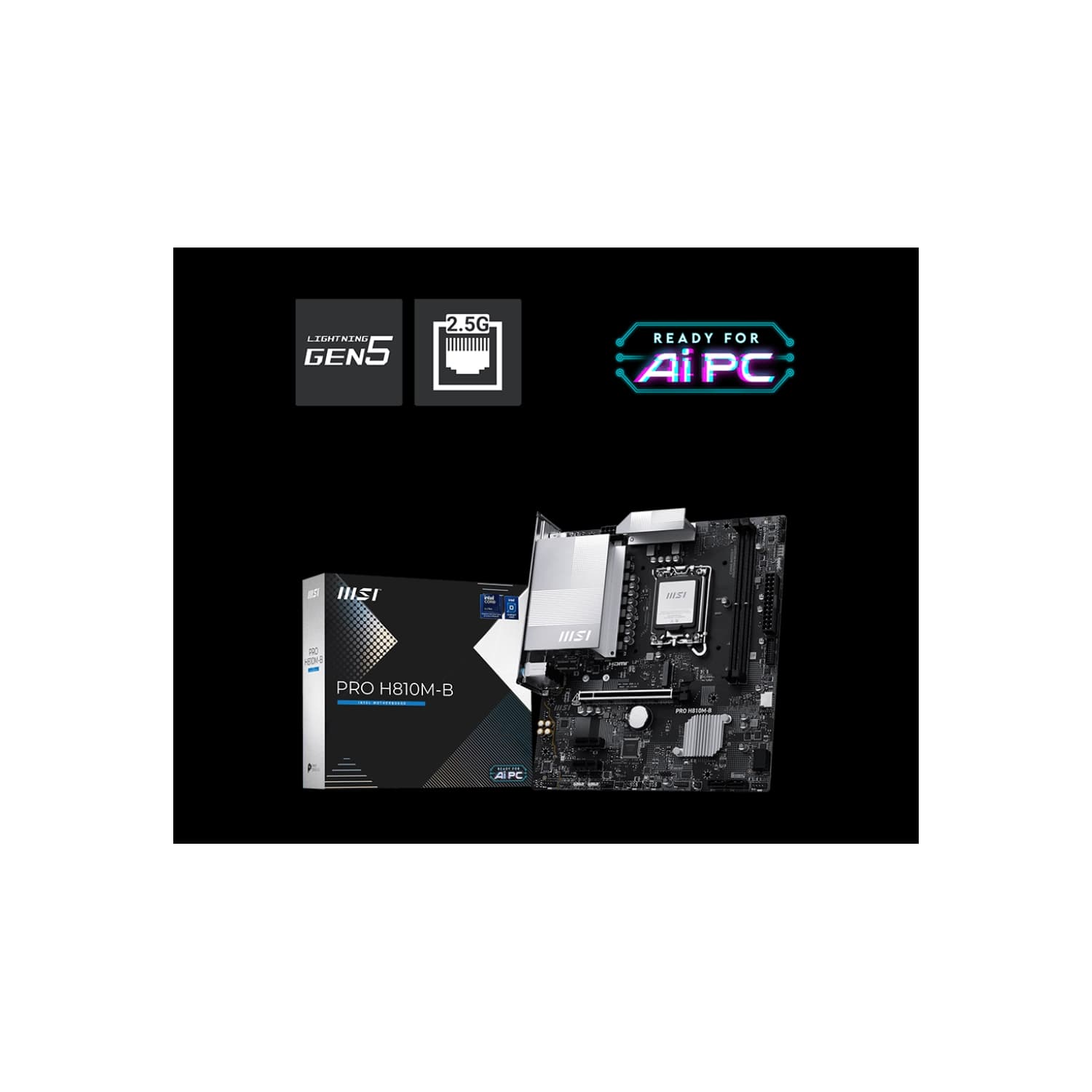 Motherboard MSI PRO H810M-B LGA 1851 DDR5 · MSI