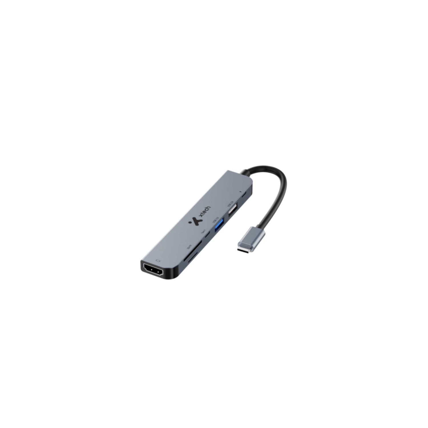 Adaptador Xtech, Multipuerto, 7 en 1 , USB C · XTECH