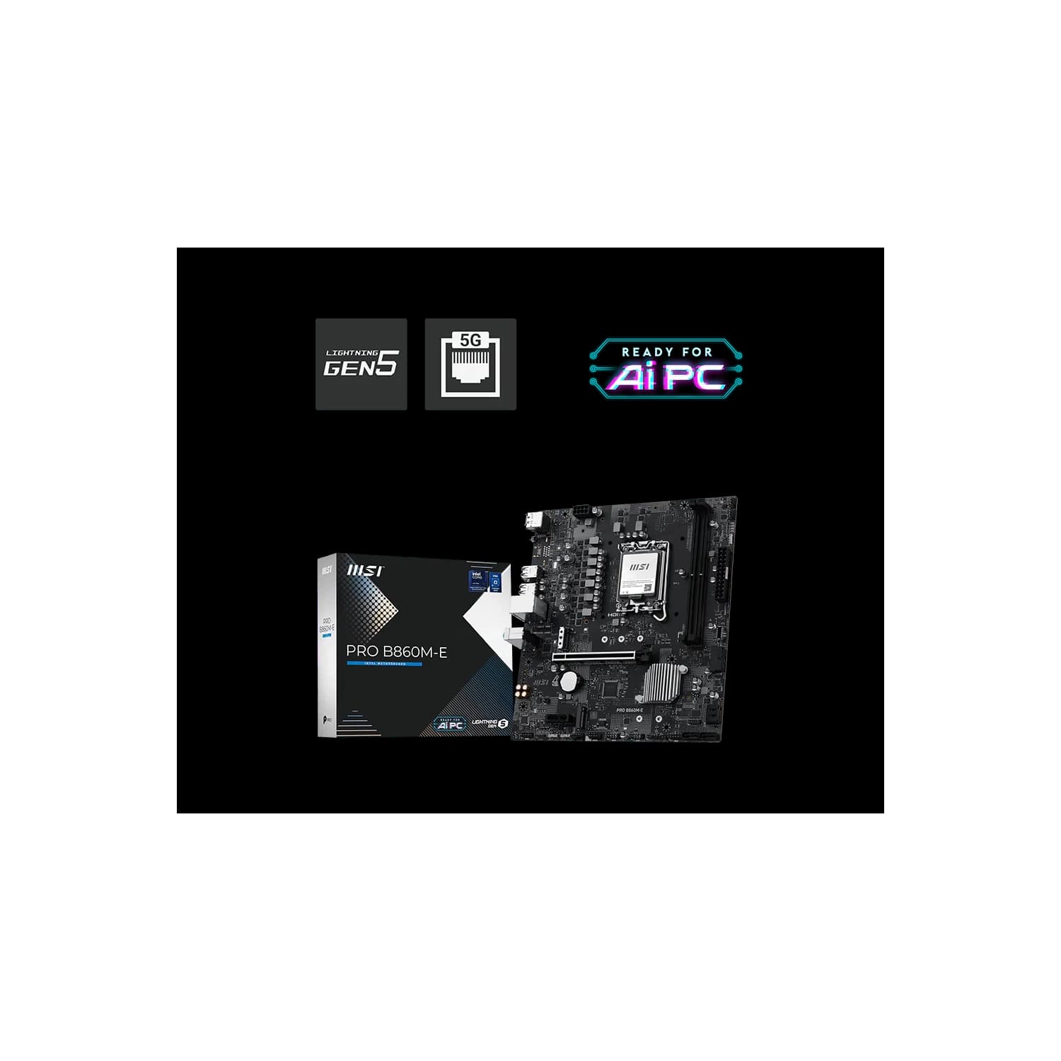 Motherboard MSI PRO B860M-E LGA 1851 DDR5 · MSI