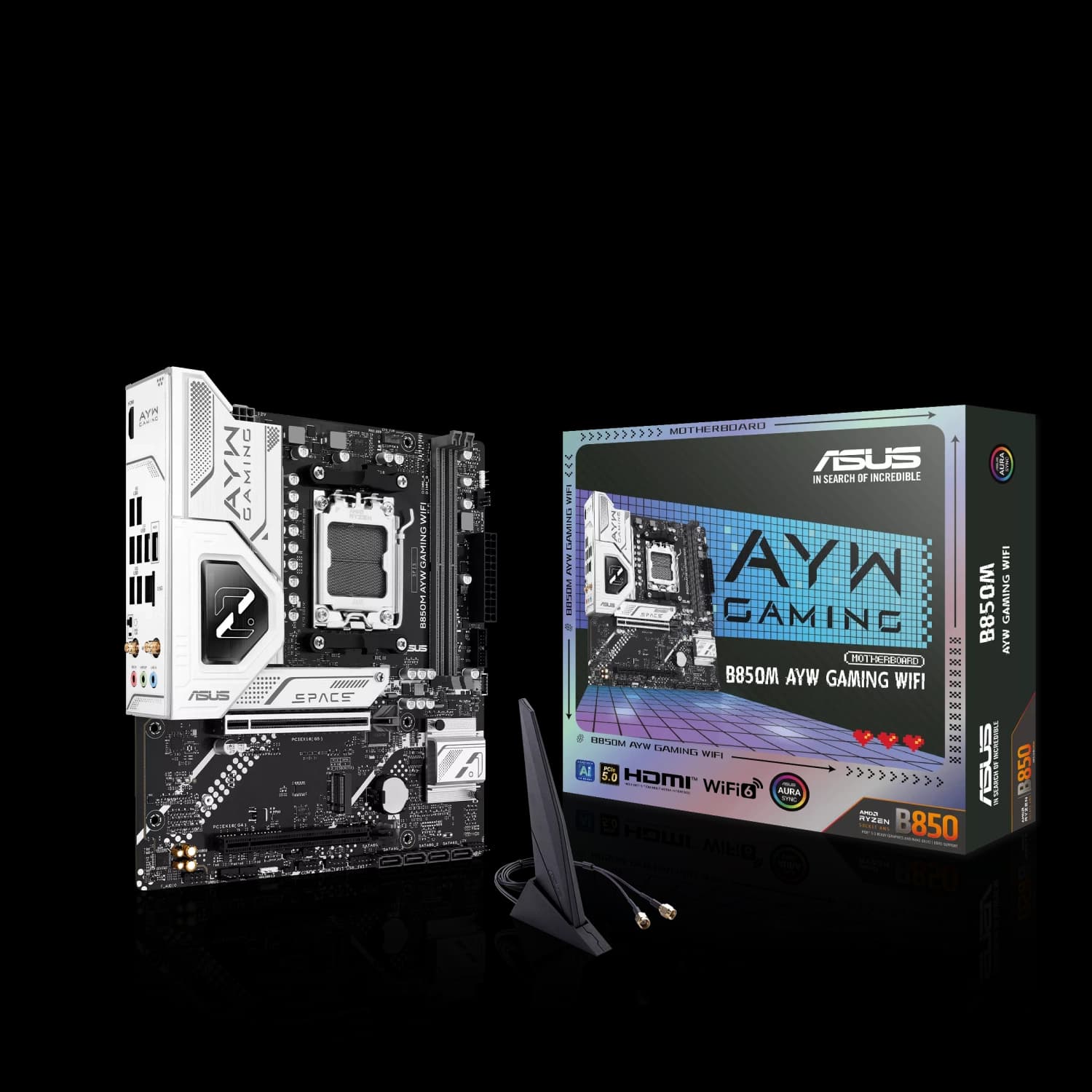 Motherboard ASUS B850M AYW GAMING WIFI AM5 DDR5 · Asus