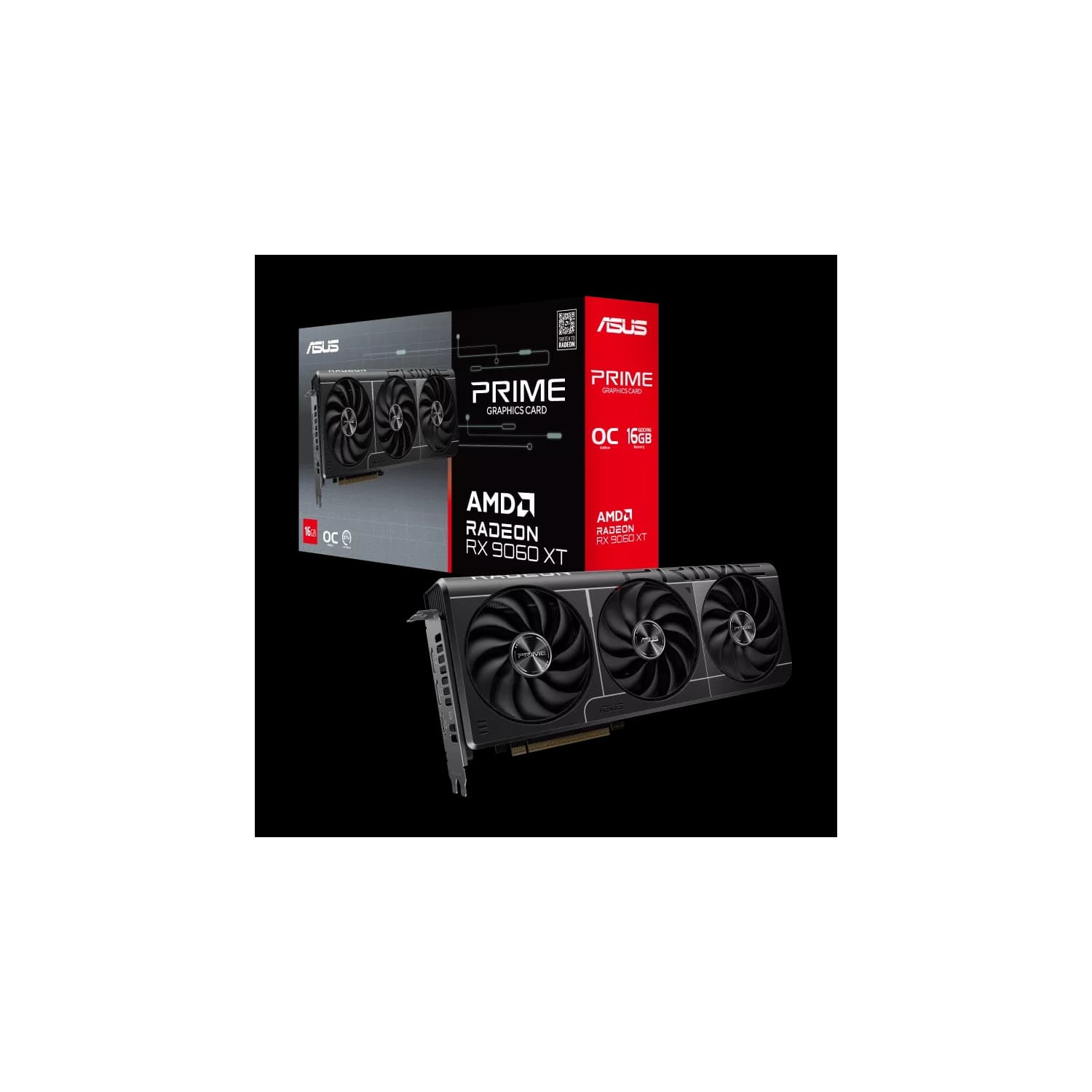 Placa de Video ASUS AMD Radeon PRIME-RX9060XT O16G GDDR6 · Asus