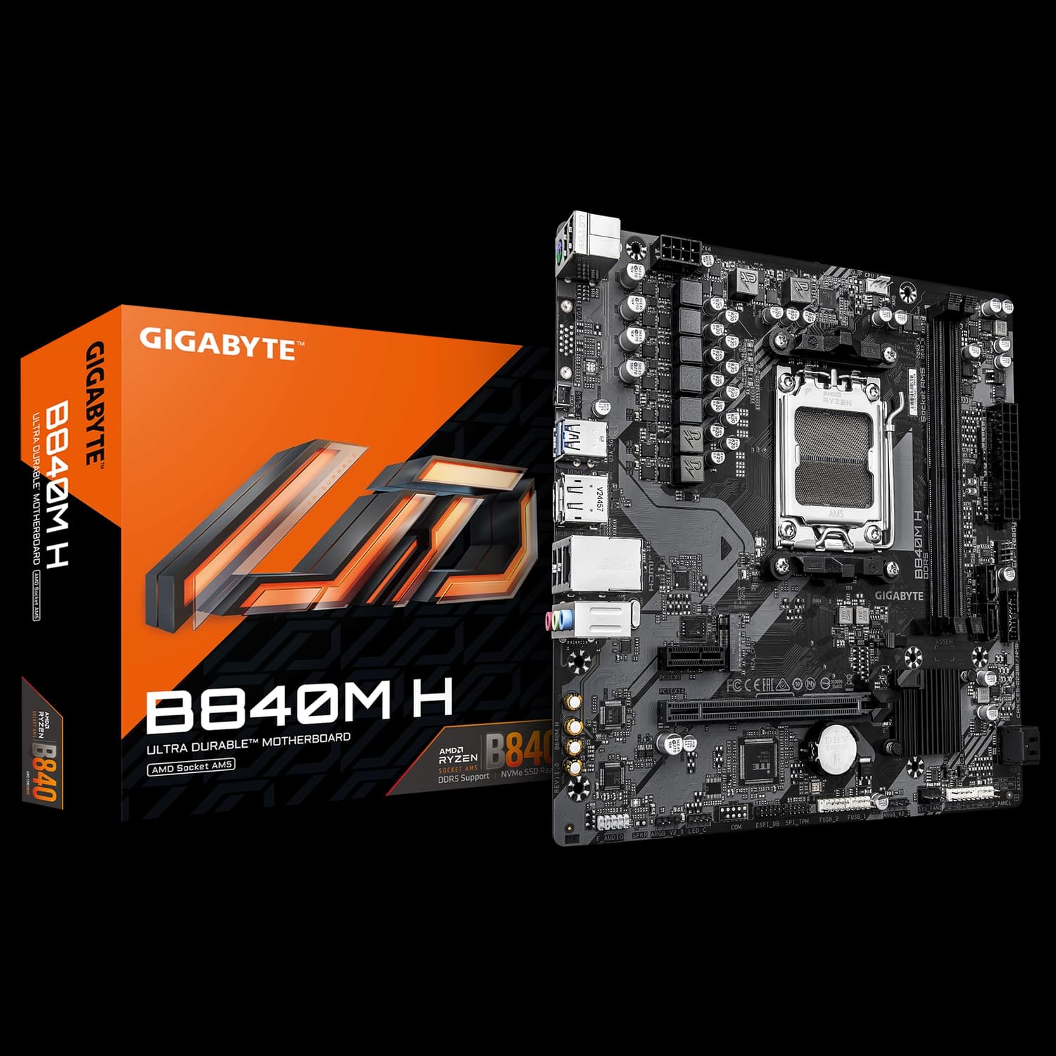 Motherboard GIGABYTE B840M H AM5 DDR5 · Gigabyte