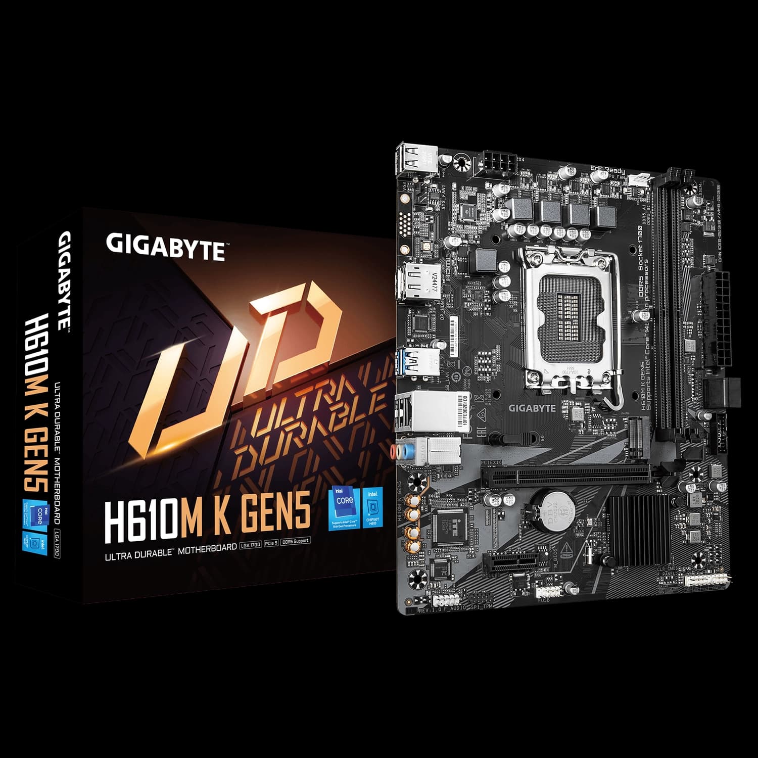 Motherboard GIGABYTE H610M K GEN5 LGA1700 DDR5 · Gigabyte