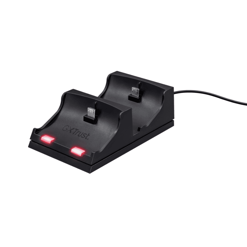 ACCESORIOS TRUST BASE DE CARGA DOBLE PARA MANDOS PS4 GXT235 · Trust