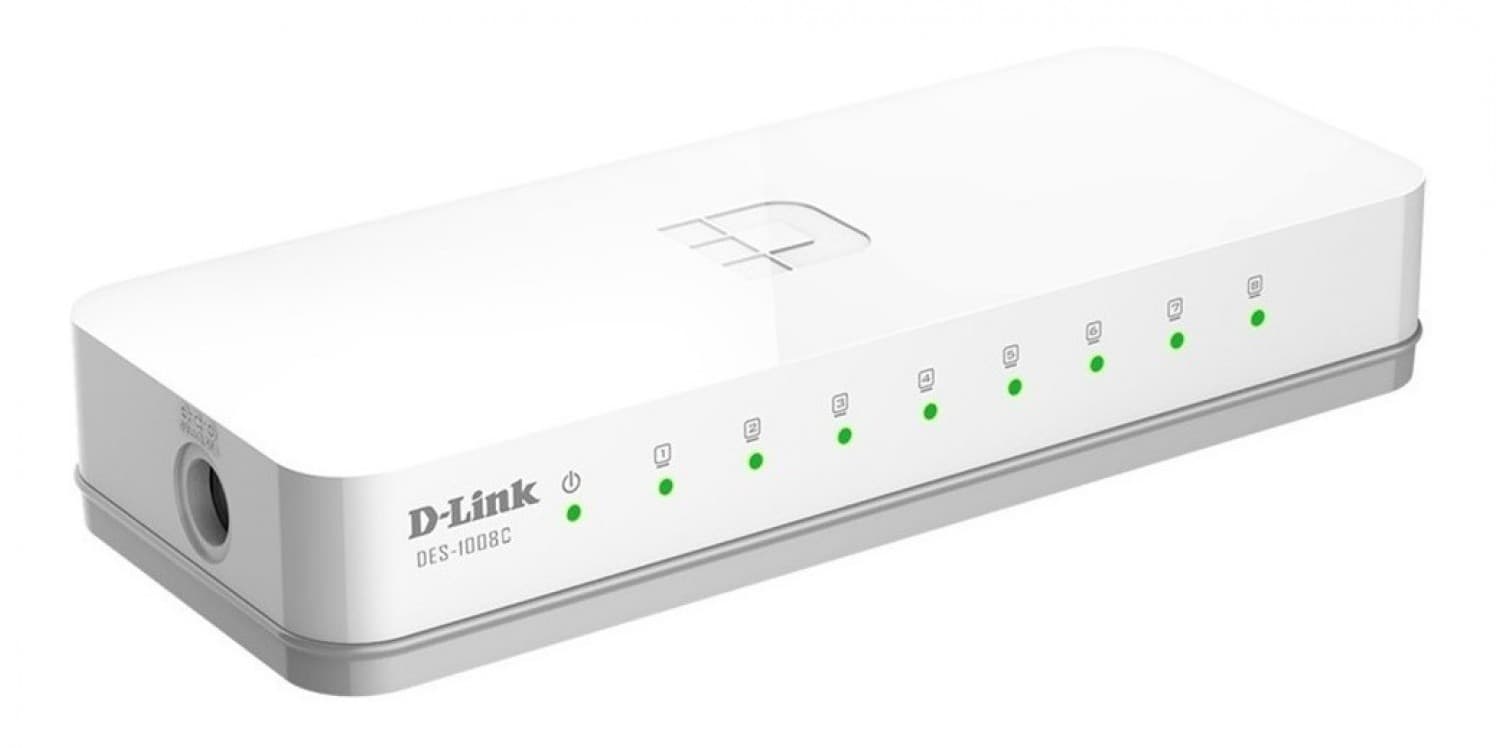 D-LINK SWITCH DES-1008C 8 PUERTOS 10/100Mbps - Imagen 1
