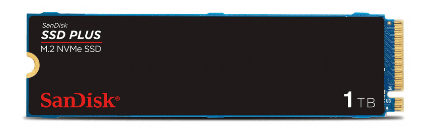 HD SSD 1TB SANDISK PLUS M.2 NVME GEN3 3200MB/S 2280 - Imagen 1