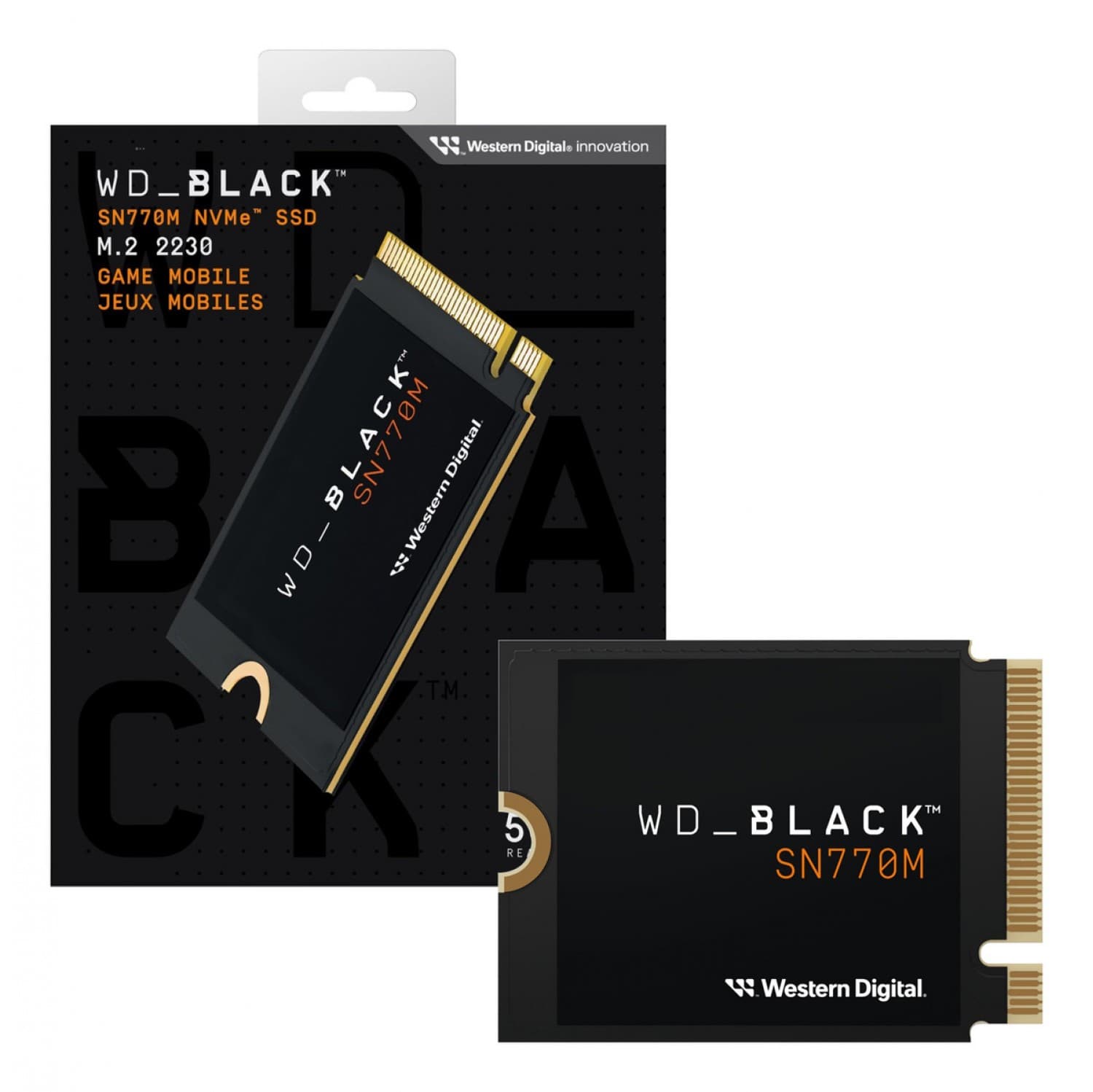 HD SSD 500GB WD BLACK SN770M M.2 NVME GEN4 5000MB/S 2230 - Imagen 1