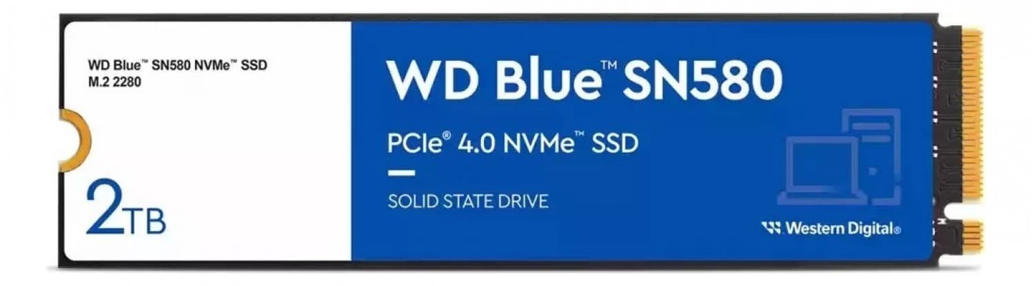 DISCO SSD M.2 2TB WD BLUE SN580 NVME - Imagen 1