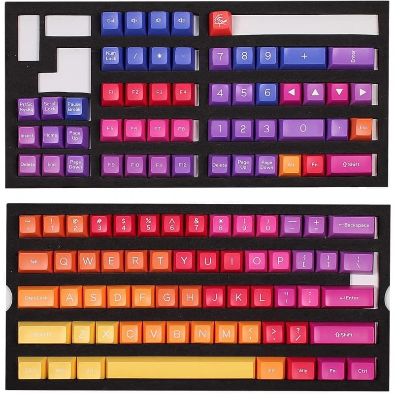 DUCKY KEYCAP SET AFTERGLOW SA US ABS SEAMLESS DOUBLE SHOT · Ducky