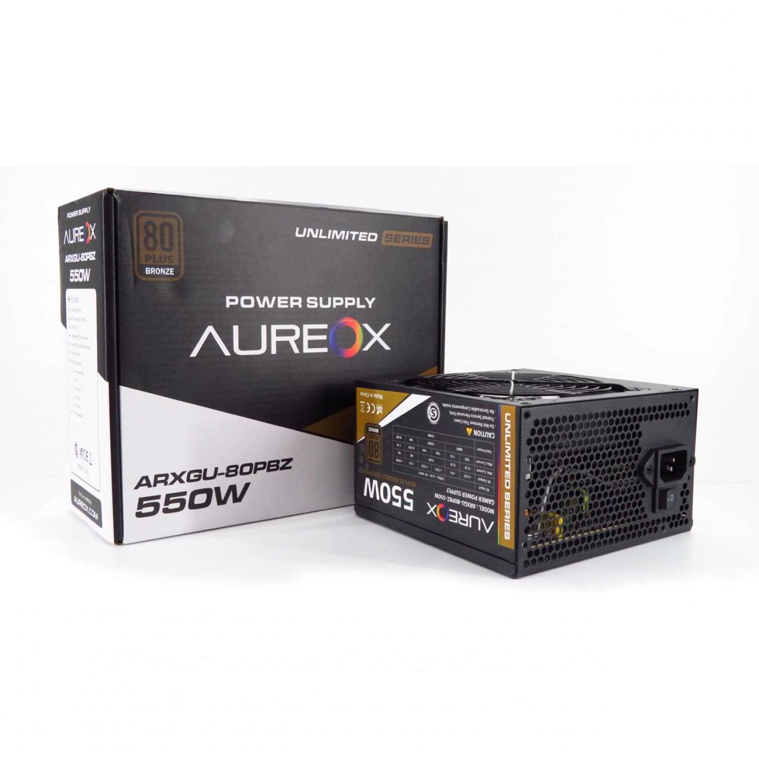 FUENTE GAMER AUREOX 550W BRONZE 80+PSU - Imagen 1