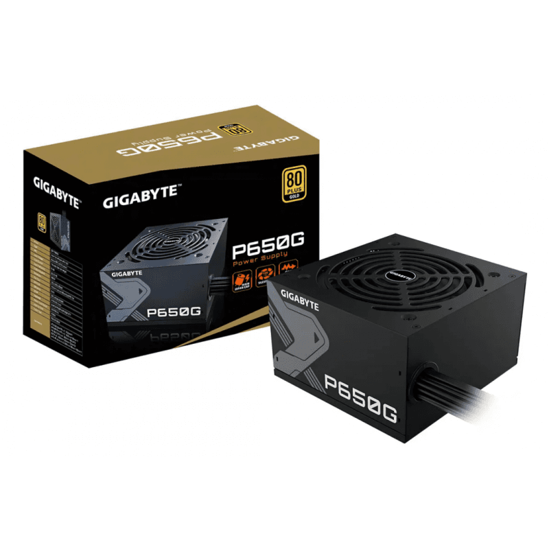 FUENTE GAMER GIGABYTE 650W 80 PLUS GOLD · Gigabyte