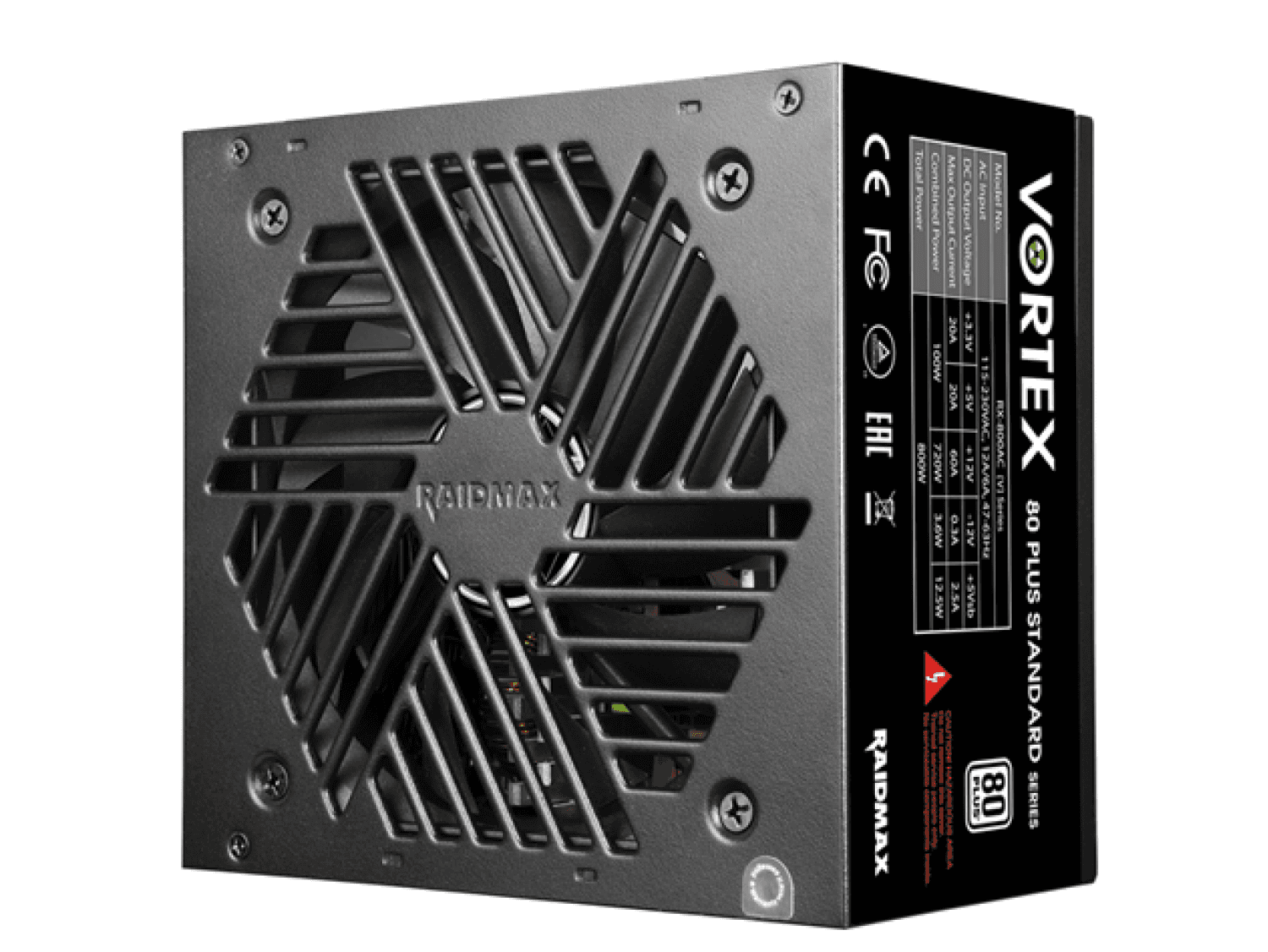 FUENTE GAMER RAIDMAX VORTEX 800W WHITE - Imagen 1