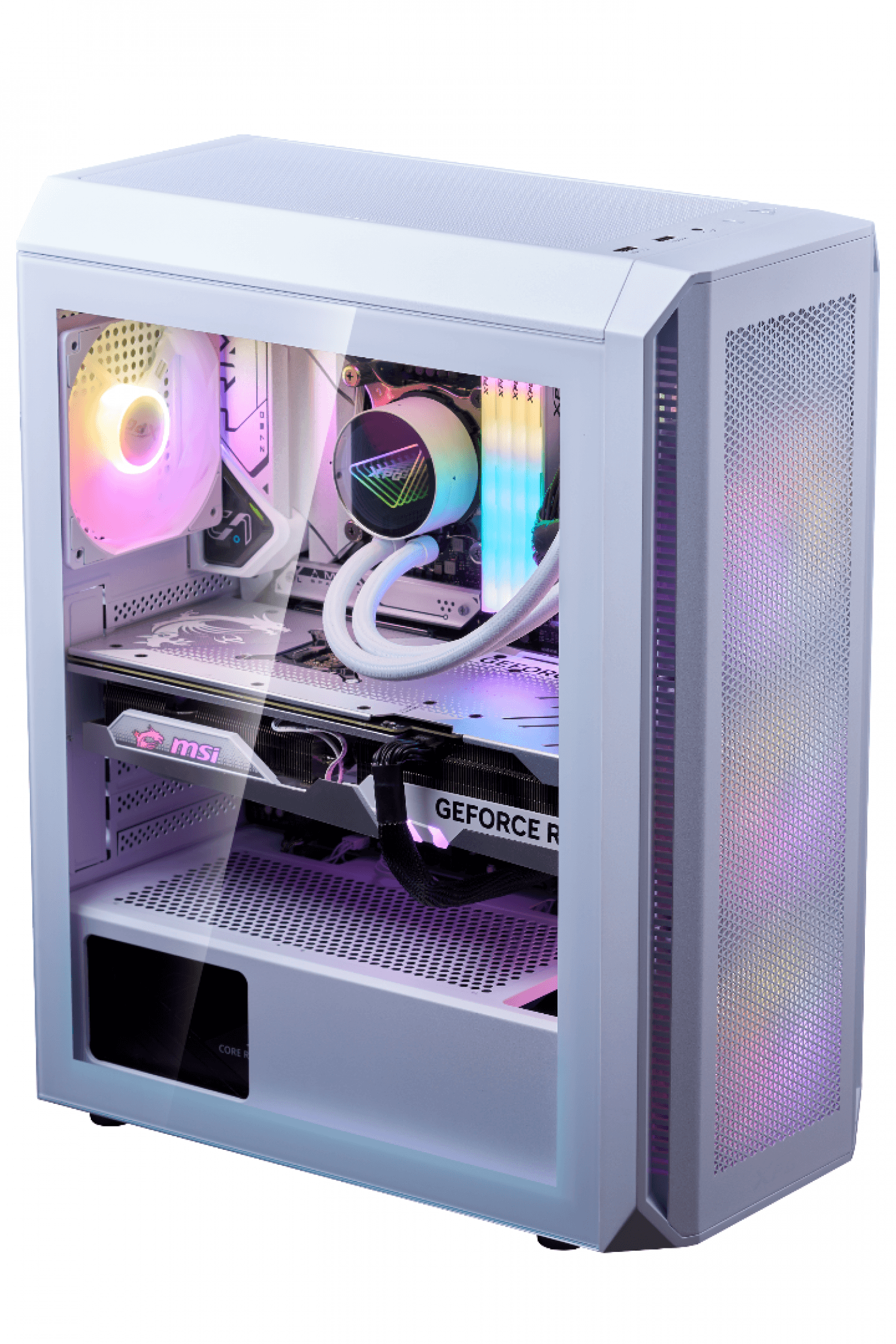 GABINETE ADATA XPG VALOR AIR PLUS 4FAN ARGB BLANCO - Imagen 1