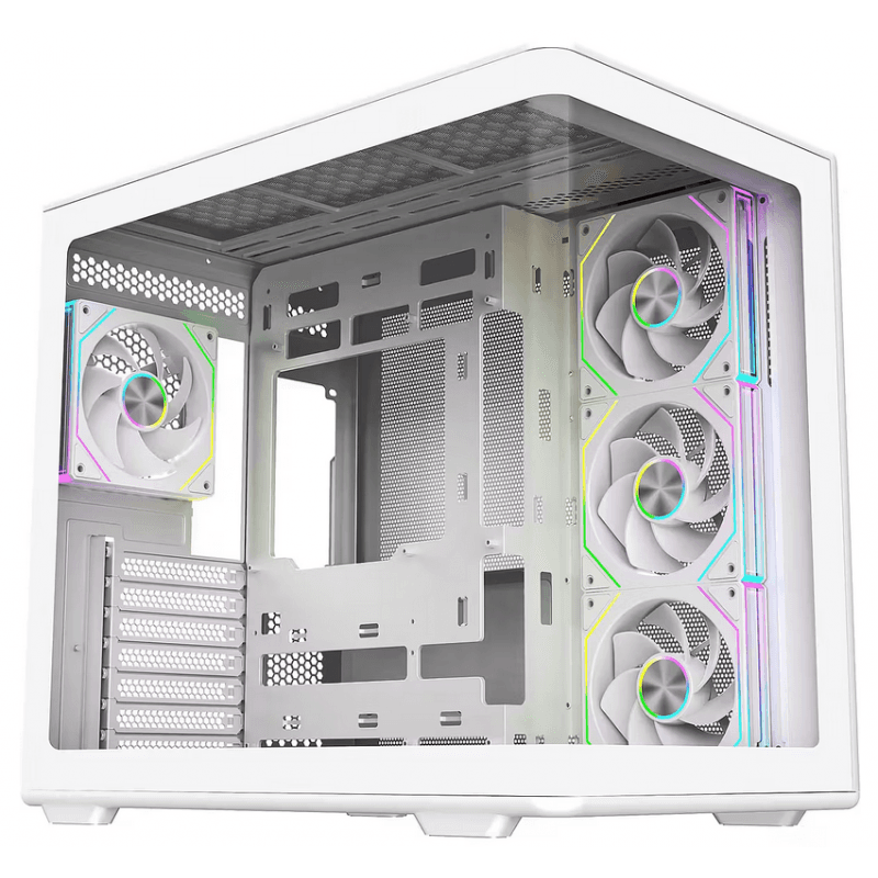 GABINETE COOLER MASTER 600 ELITE WHITE ARGB x 4 COOLERS · CoolerMaster