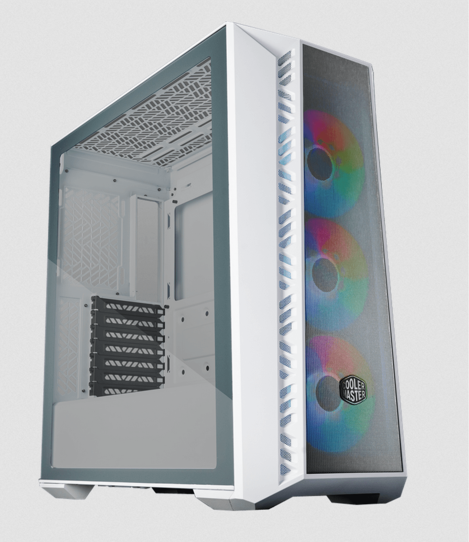 GABINETE COOLER MASTER MASTERBOX 520 MESH WHITE - Imagen 1