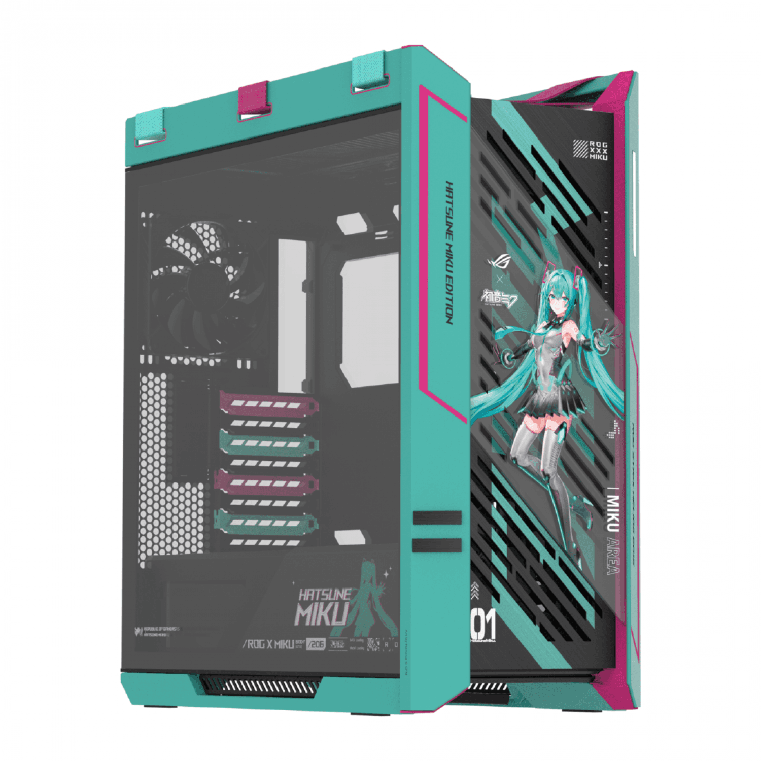 GABINETE GAMER ASUS ROG STRIX HELIOS II GX601S HATSUNE MIKU EDITION - Imagen 1