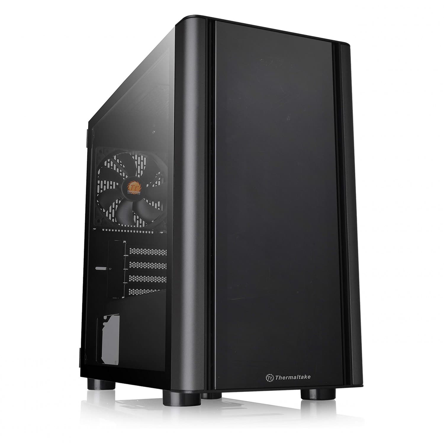 GABINETE THERMALTAKE V150 TG BLACK TEMPERED GLASS - Imagen 1