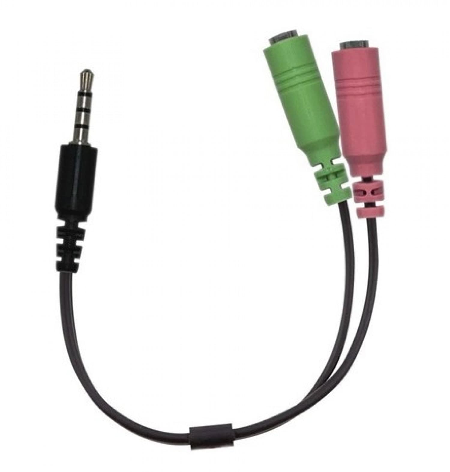 GENIUS ADAPTADOR AUDIO Y MIC A MINIPLUG - Imagen 1