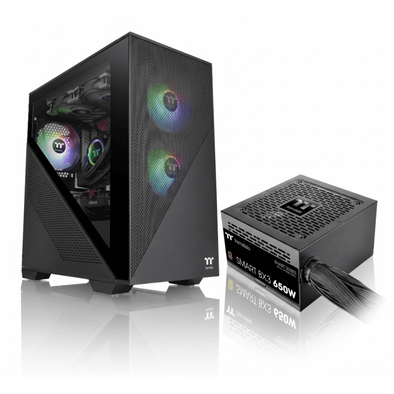 Gabinete c/fuente Thermaltake Divider 170 + BX3 650w 80 Plus Bronze · Thermaltake