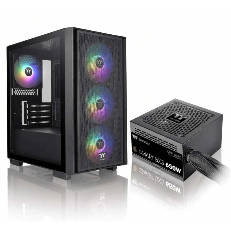 Gabinete c/fuente Thermaltake S200 + BX3 650w 80 Plus Bronze · Thermaltake