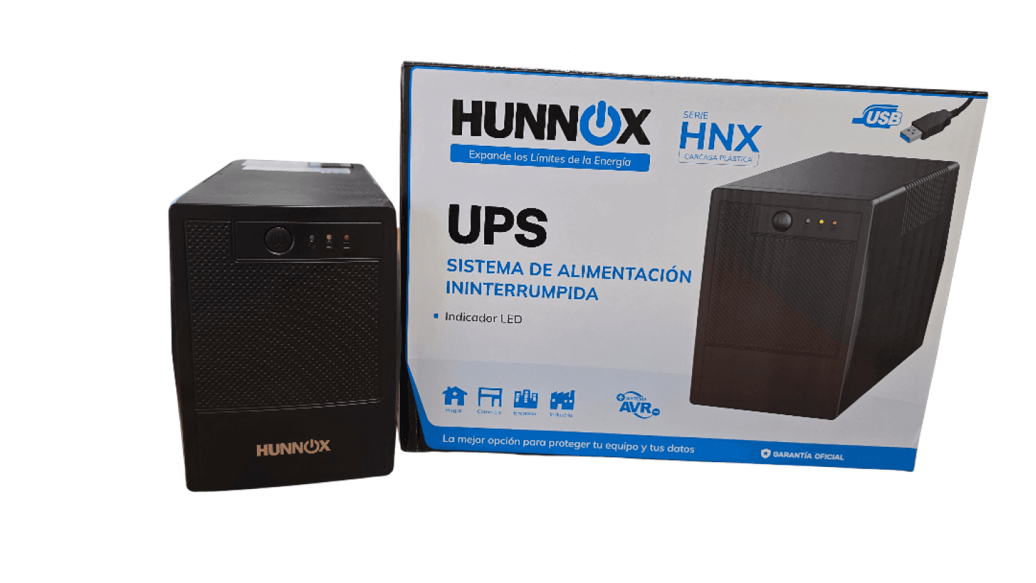 HUNNOX UPS 1500VA LED - Imagen 1