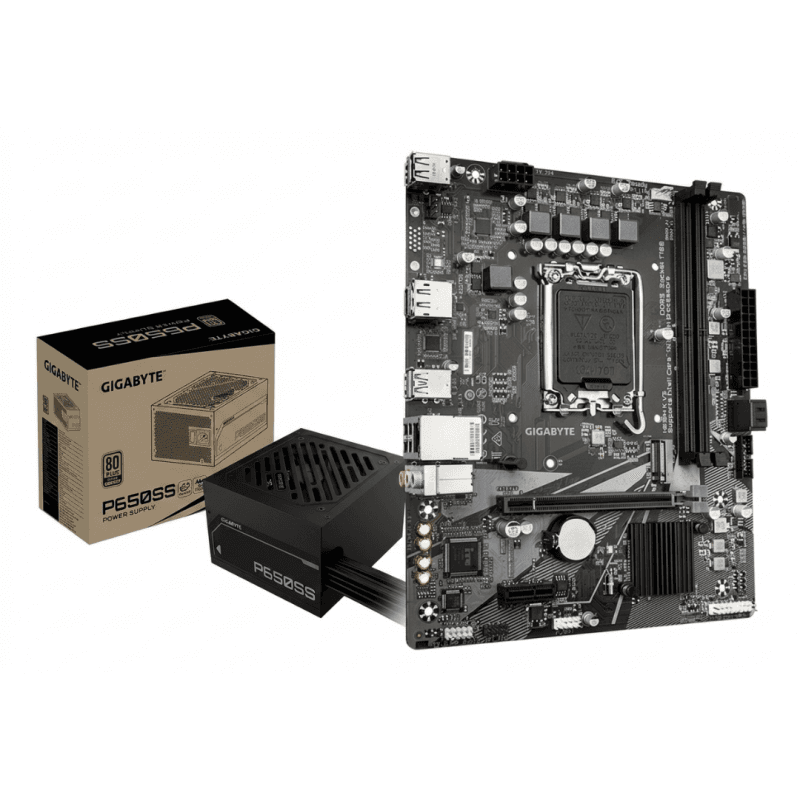 KIT GIGABYTE SILVER 650W + H610M-K · Gigabyte