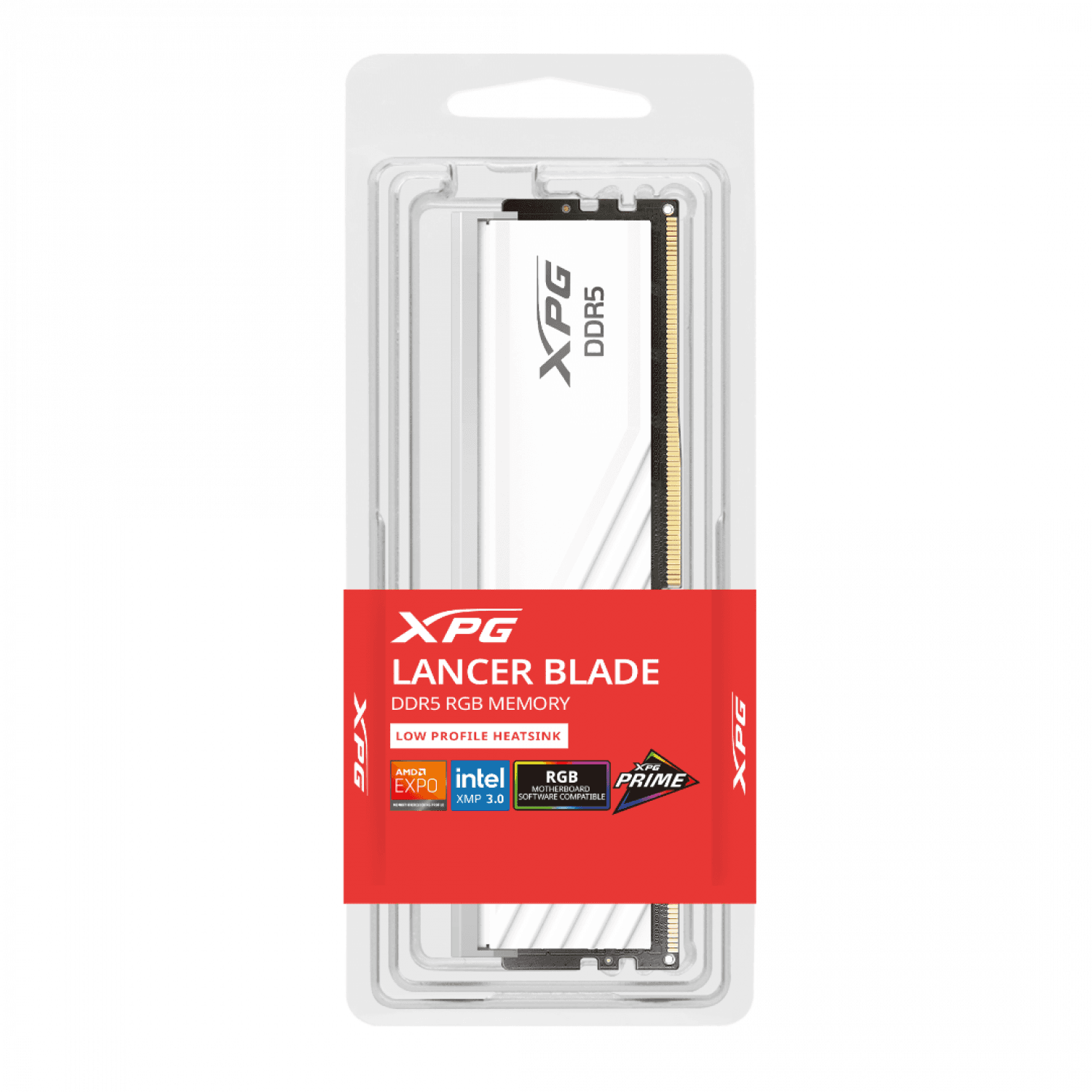 MEMORIA ADATA DIMM LANCER SINGLE 16GB DDR5 6000 WHITE - Imagen 1