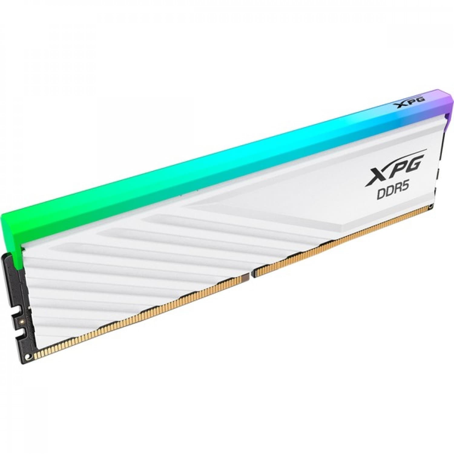 MEMORIA ADATA DIMM LANCER SINGLE 16GB DDR5 6400 WHITE RGB - Imagen 1