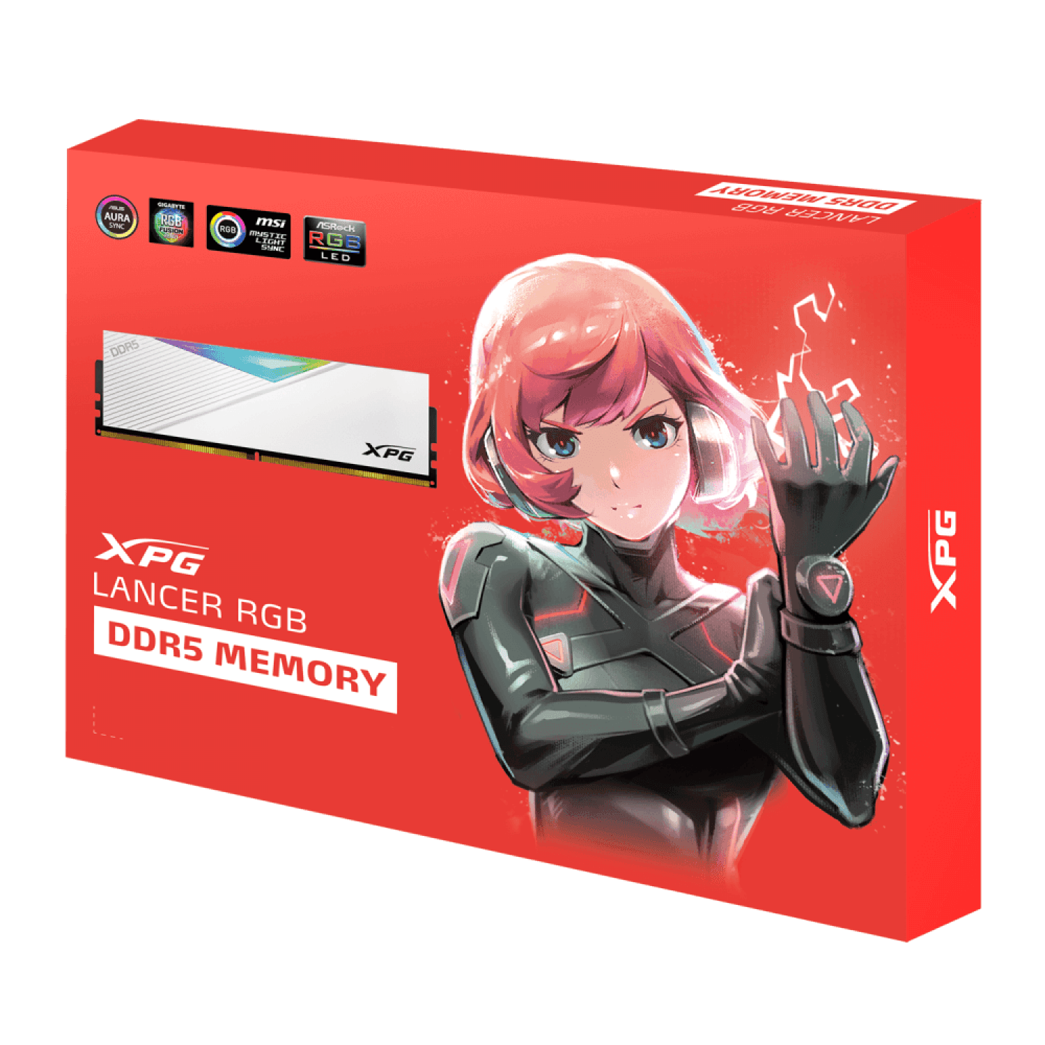 MEMORIA ADATA DIMM XPG LANCER DDR5 16GB 7200MHZ WHITE - Imagen 1