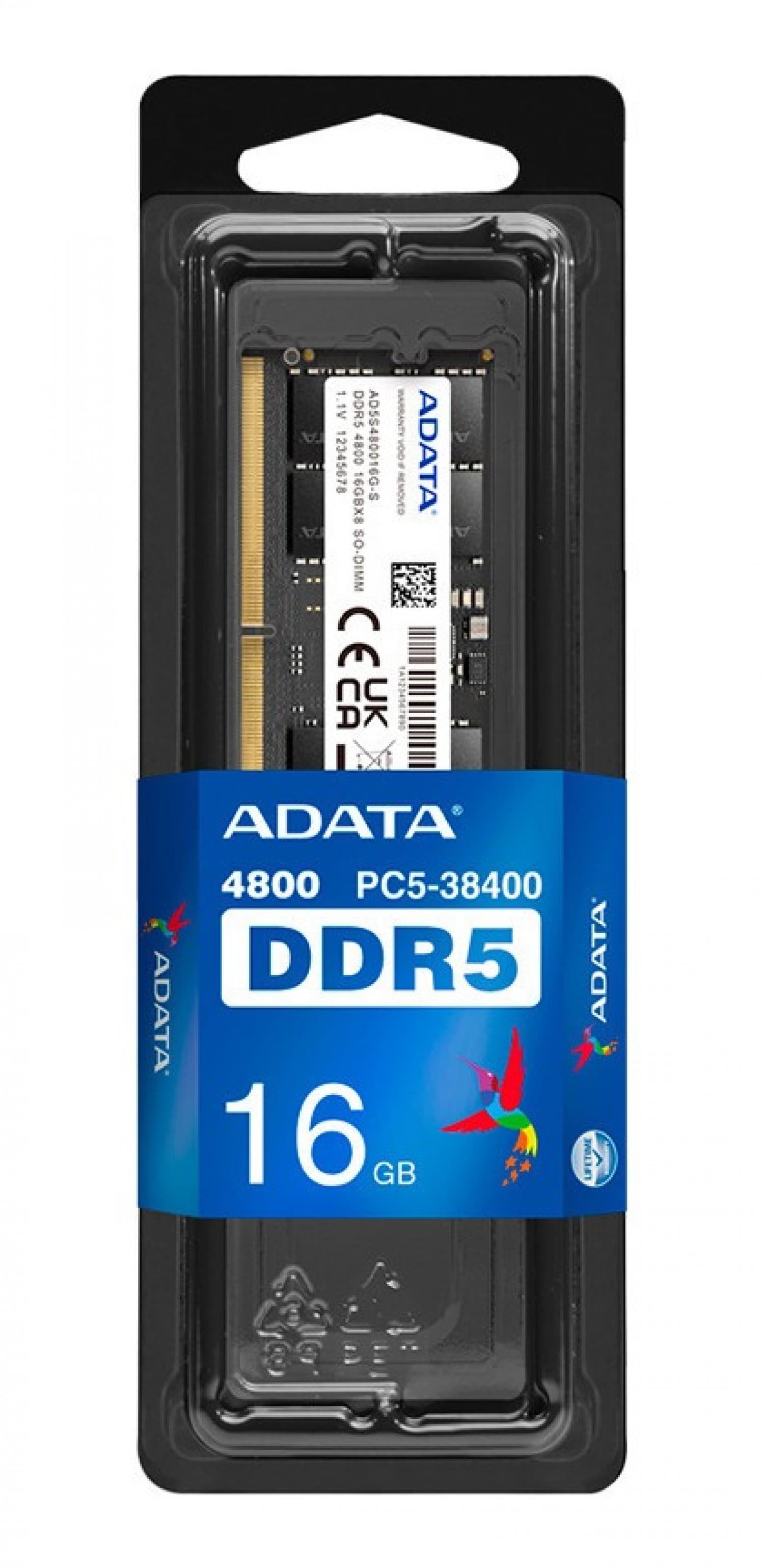 MEMORIA ADATA SODIMM DDR5 16GB 4800 - Imagen 1