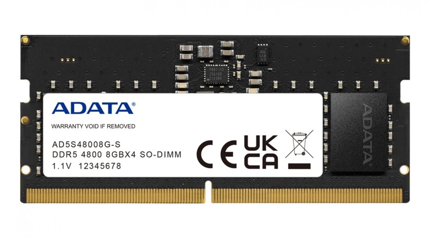 MEMORIA ADATA SODIMM DDR5 8GB 4800MHZ - Imagen 1