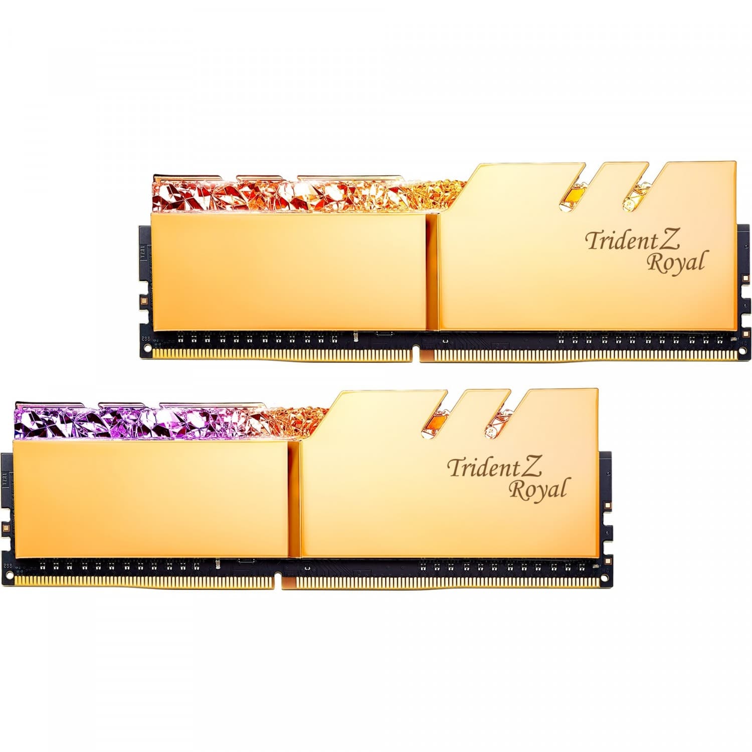 MEMORIA GSKILL TRIDENT Z ROYAL DDR4 16 GB 3600 RGB GOLD 2X8 1.35 - Imagen 1