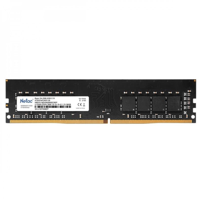 MEMORIA NETAC BASIC DDR4 DIMM 8GB 3200 C16 · NETAC