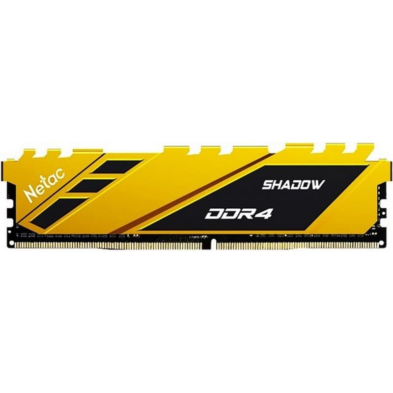 MEMORIA NETAC SHADOW DDR4 3200 8GB C16 GOLD YELLOW · NETAC