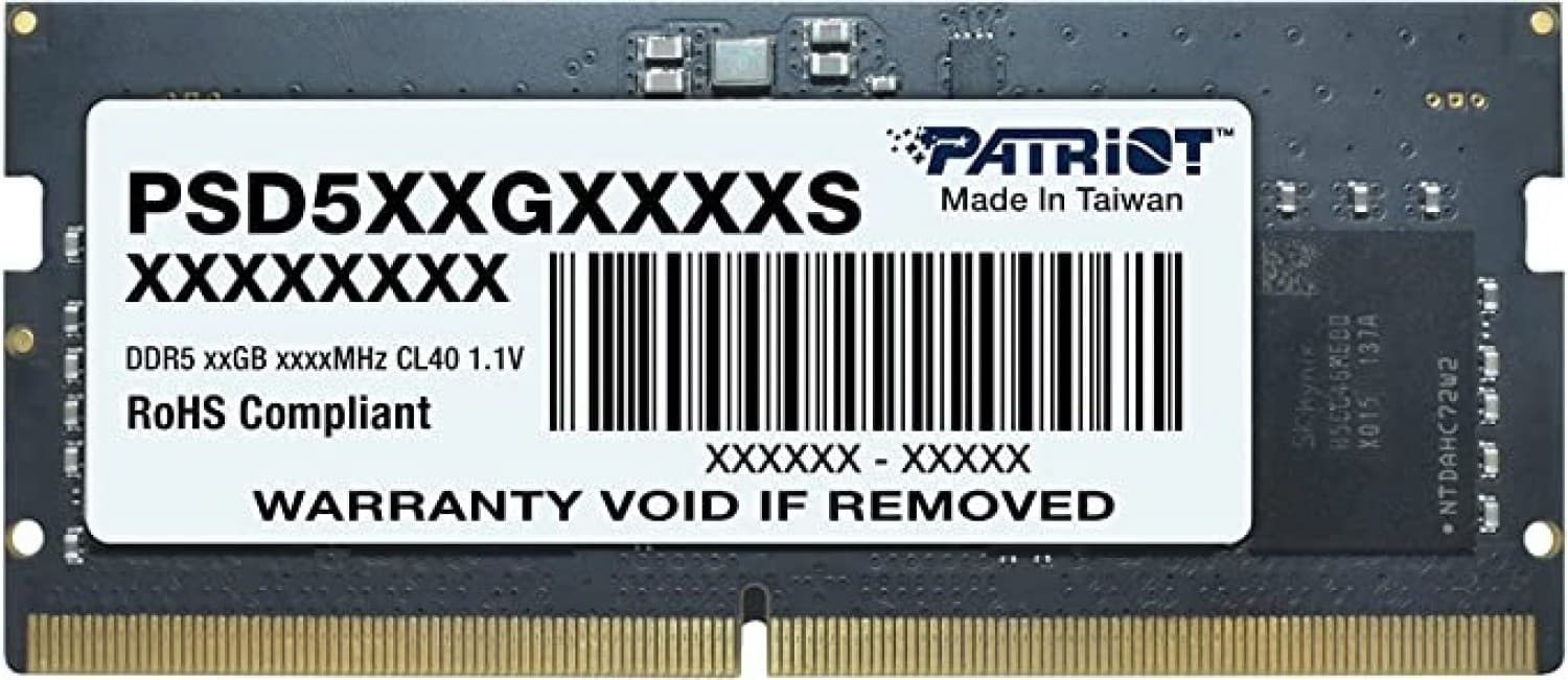 MEMORIA PATRIOT SIGNATURE LINE SODIMM DDR5 32GB 4800MT/S PS001641 - Imagen 1