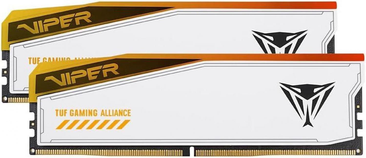 MEMORIA PATRIOT VIPER ELITE 5 TUF 32GB DDR5 CL36 RGB 6000MTS GAMING WHITE KIT DUAL PE000981 - Imagen 1