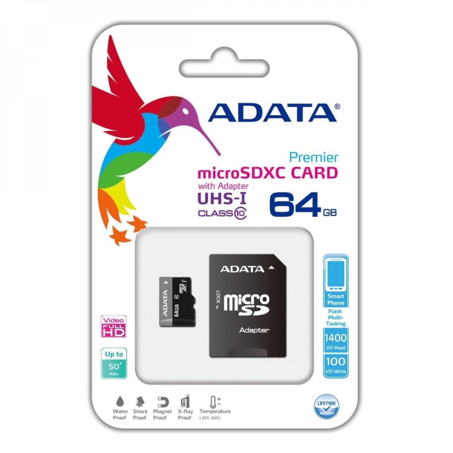 MICRO SD ADATA CLASS 10 64GB - Imagen 1