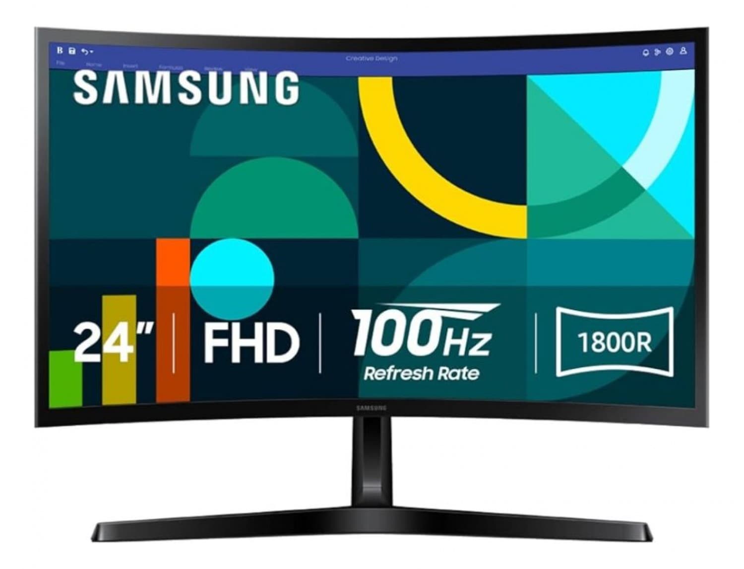 MONITOR SAMSUNG LED 24 curvo D366 - Imagen 1