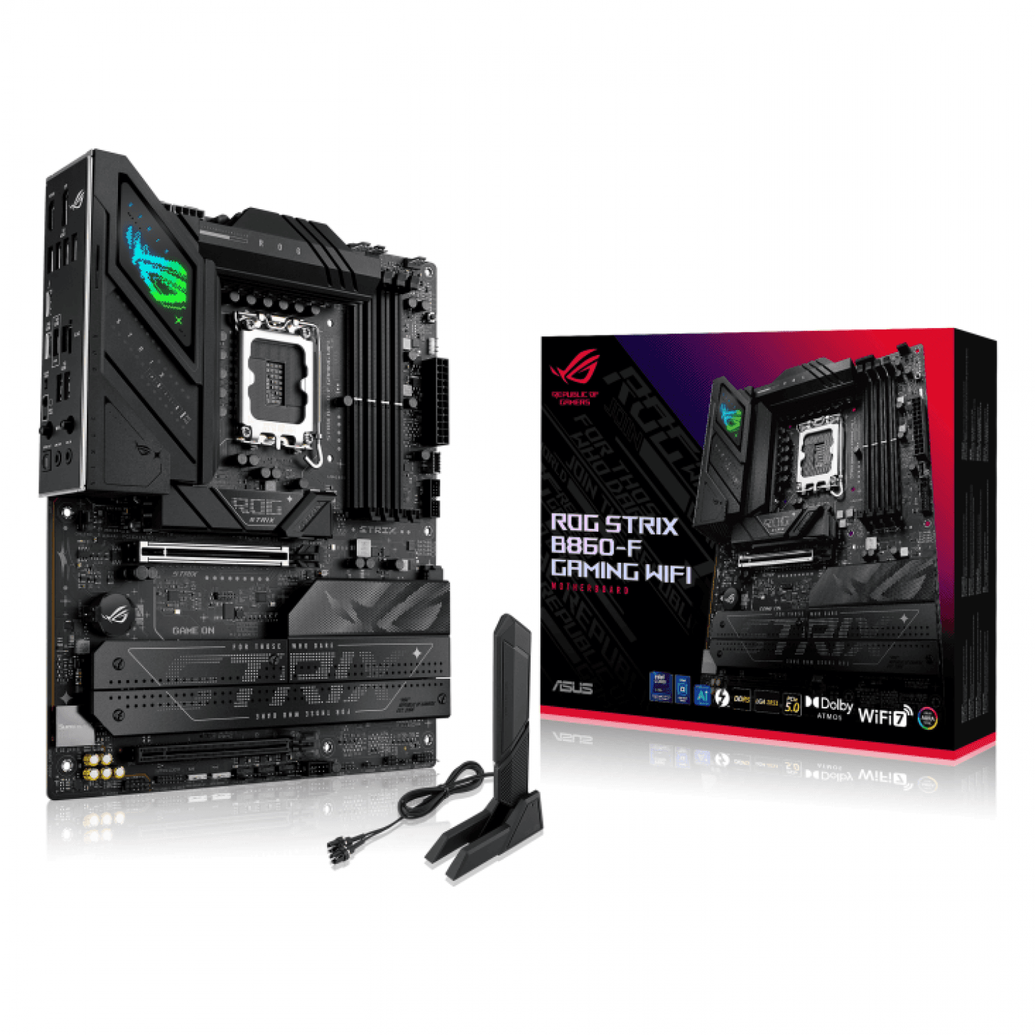 MOTHER ASUS LGA 1851 ROG STRIX B860-F GAMING WIFI - Imagen 1