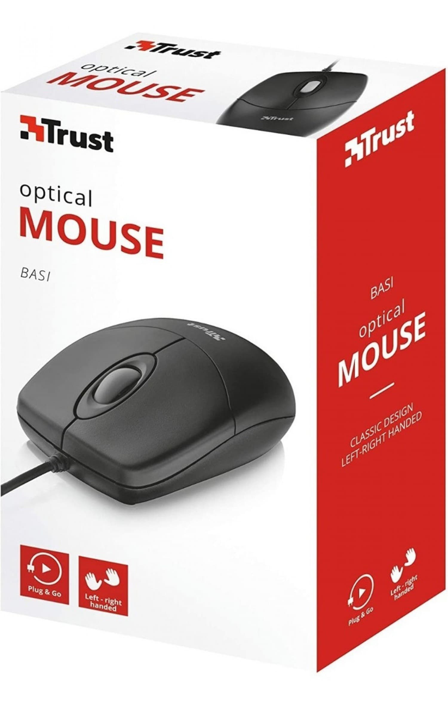 MOUSE TRUST BASI WIRED - Imagen 1