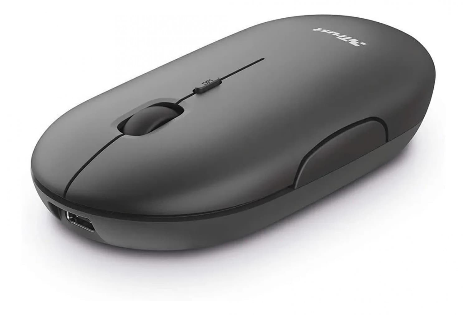 MOUSE TRUST PUCK WRL RCHRGABLE BLK - Imagen 1