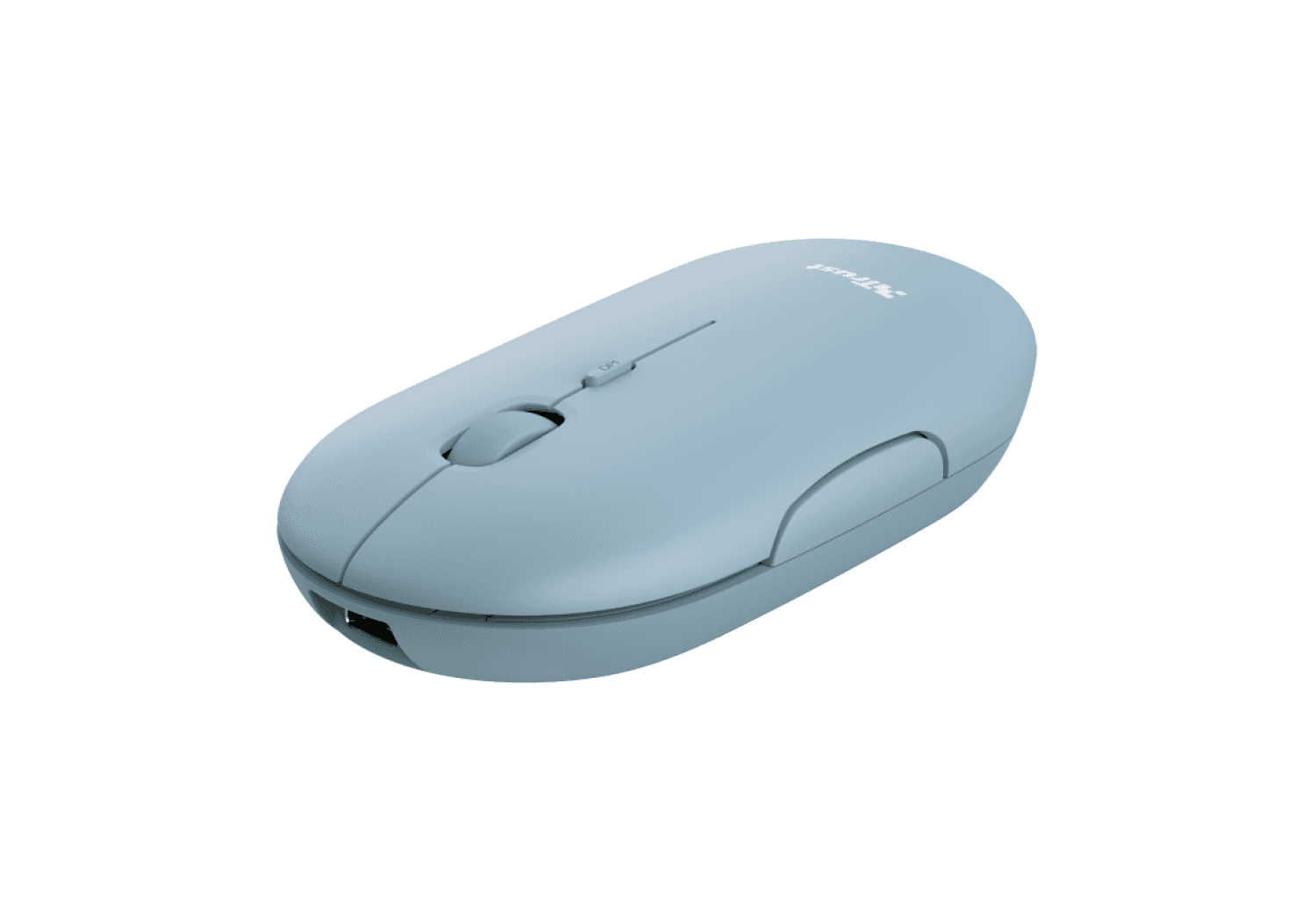 MOUSE TRUST PUCK WRL RECARGABLE BLUE - Imagen 1
