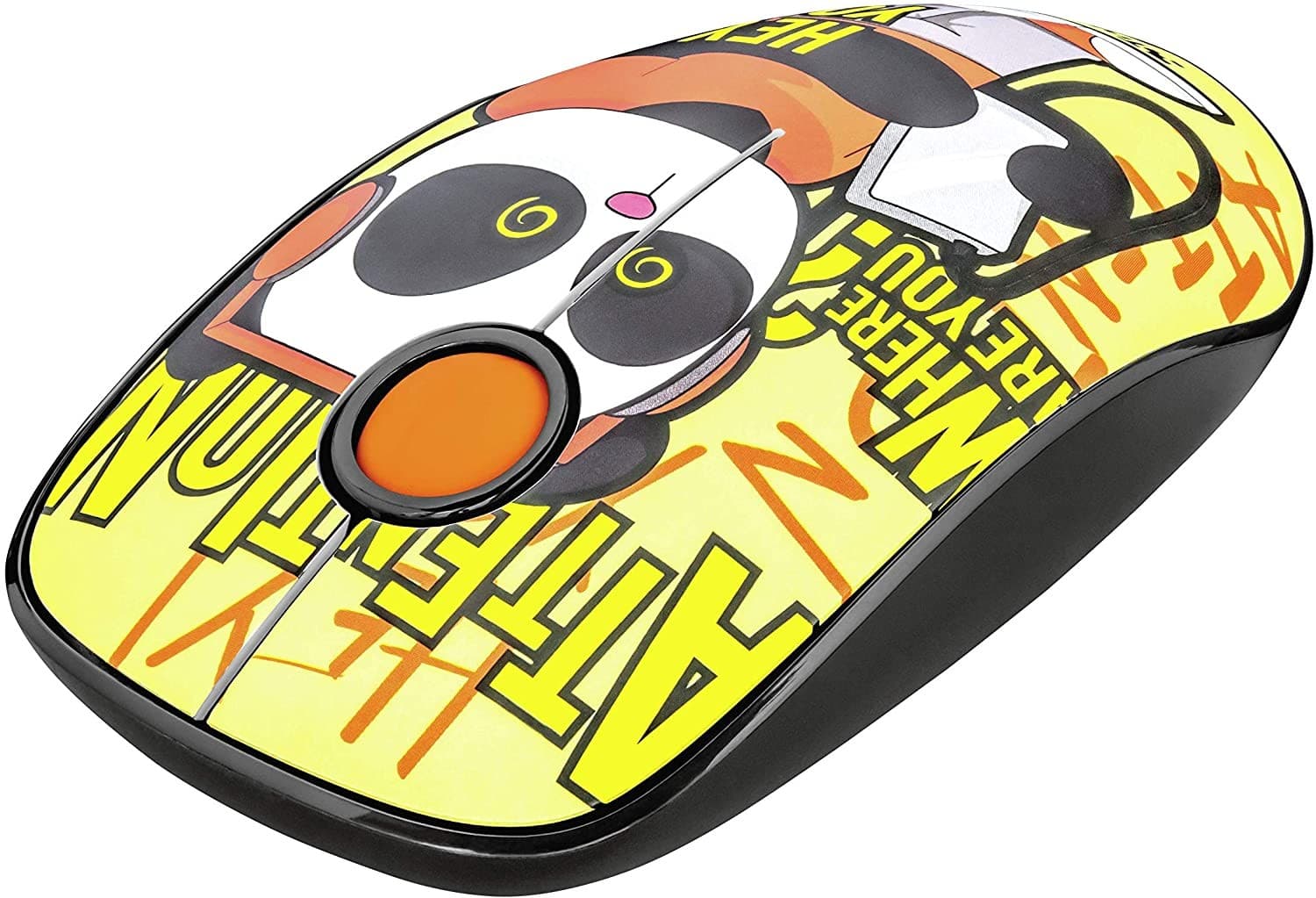 MOUSE TRUST SKETCH SILENT WIRELESS YELLOW - Imagen 1