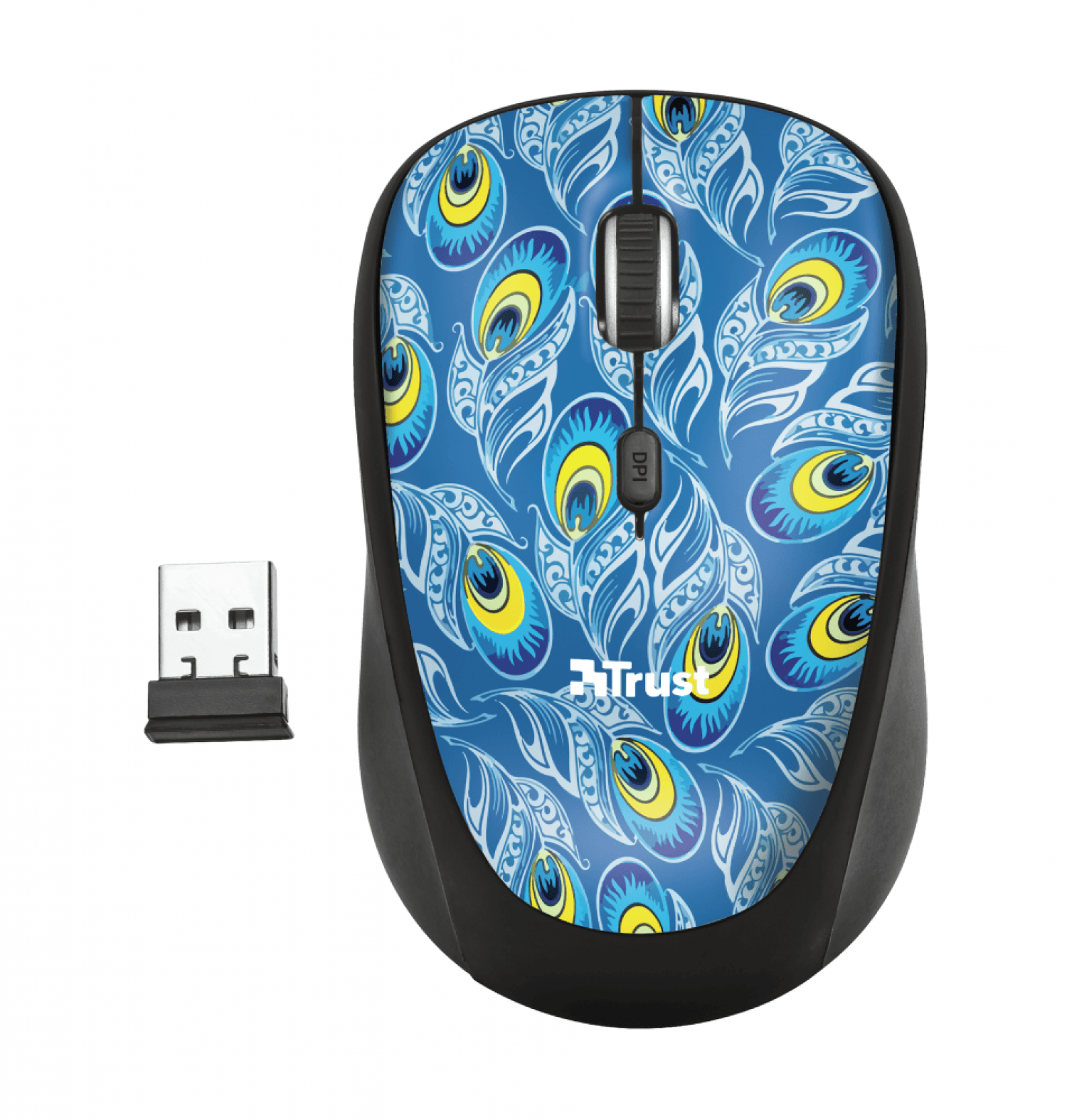 MOUSE TRUST YVI WIRELESS PEACOCK - Imagen 1