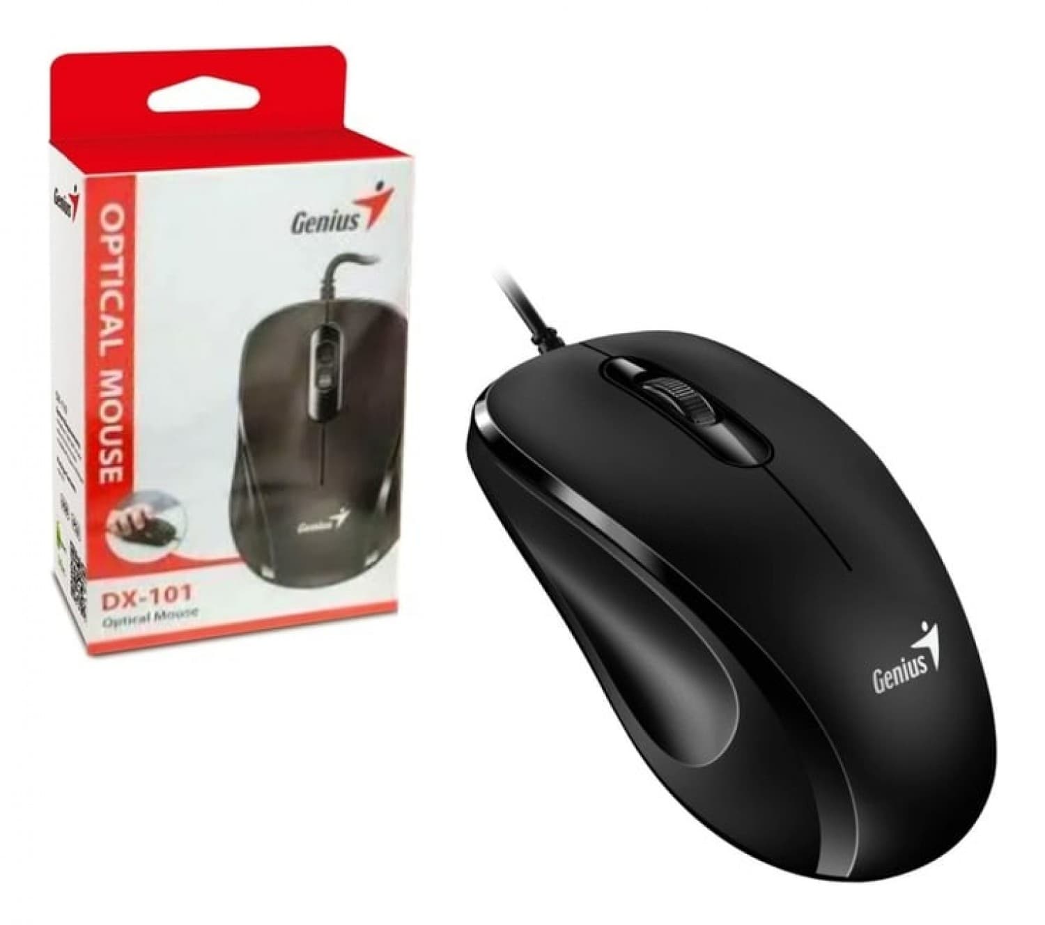 MOUSE USB GENIUS DX-101 BLACK - Imagen 1