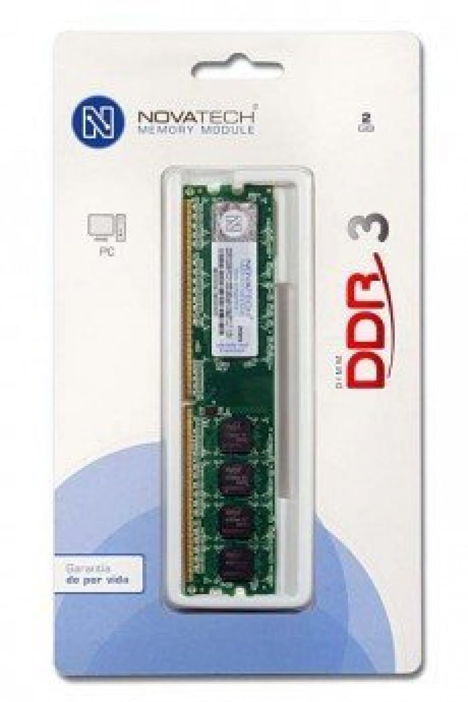 OUTLET MEMORIA NOVATECH DDR3 2GB 1333 MHBOX - Imagen 1
